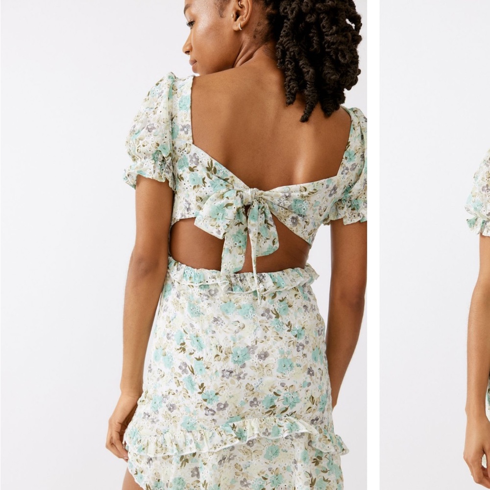 Kiss The Sky Floral Tiered Mini Dress
